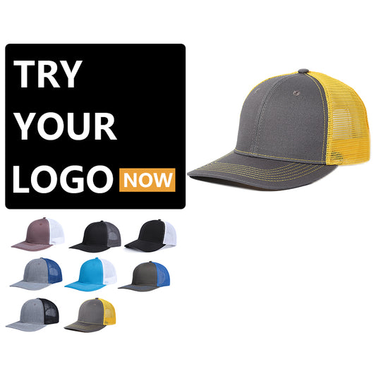 Half Mesh Hip Hop Hat, Customizable Logo/Text/Image.