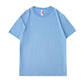 Dropped Shoulder Cotton Round Neck 200g Short Sleeve T-Shirt, Customizable Logo/Text/Image.