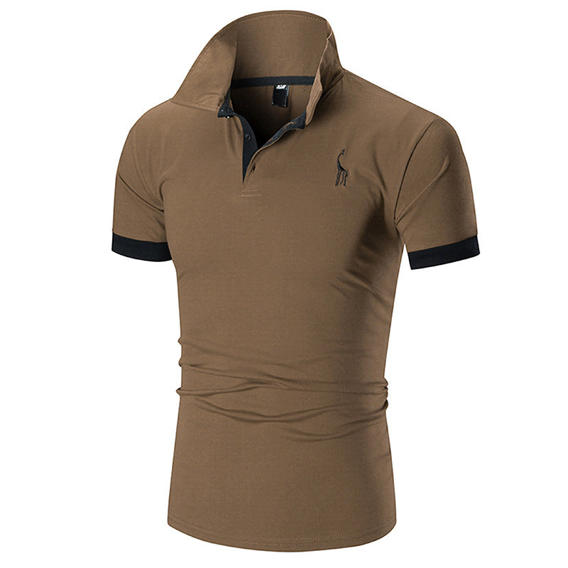 Embroidered Solid Golf Men's Design Polo T-Shirt, Customizable Logo/Text/Image.