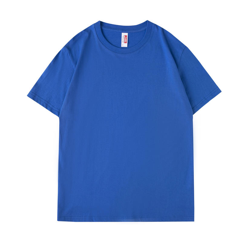 Flocking puff-print cotton short-sleeve T-shirt, Customizable Logo/Text/Image.