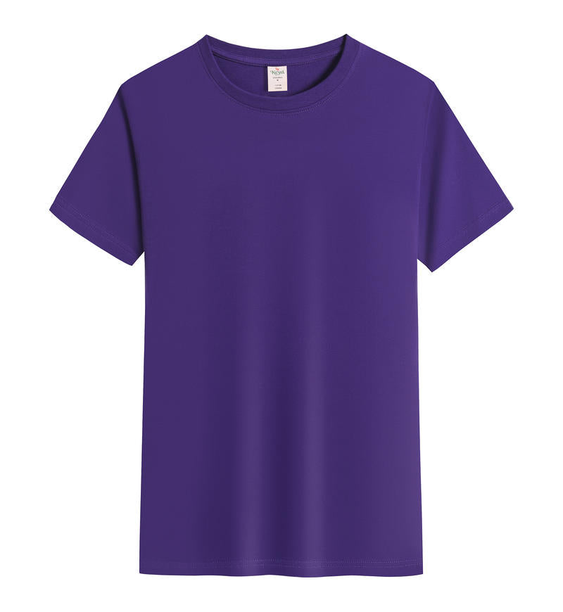 Women's Round Neck Cotton T-Shirt, Customizable Logo/Text/Image.