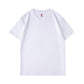 Flocking puff-print cotton short-sleeve T-shirt, Customizable Logo/Text/Image.