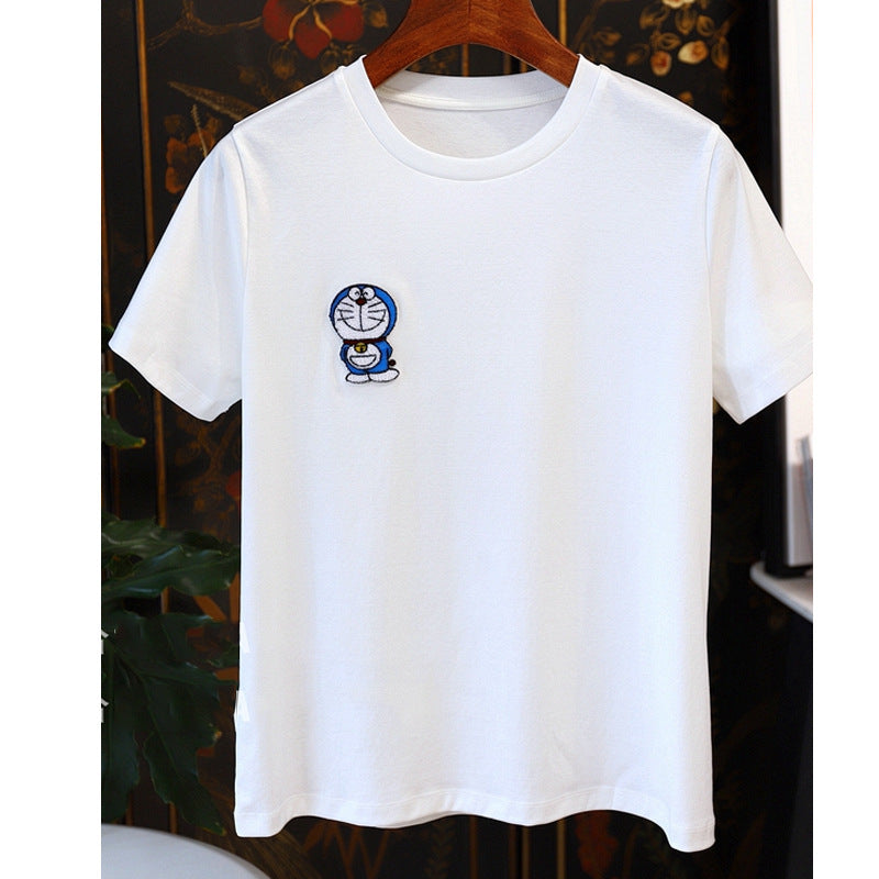 Custom 3D Flocked Toothbrush Embroidered Cotton Unisex T-Shirt, Customizable Logo/Text/Image.