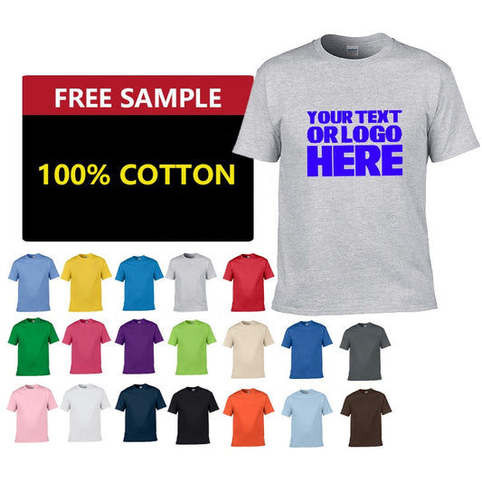 Customize 180 gsm Cotton Custom Tee, Customizable Logo/Text/Image.