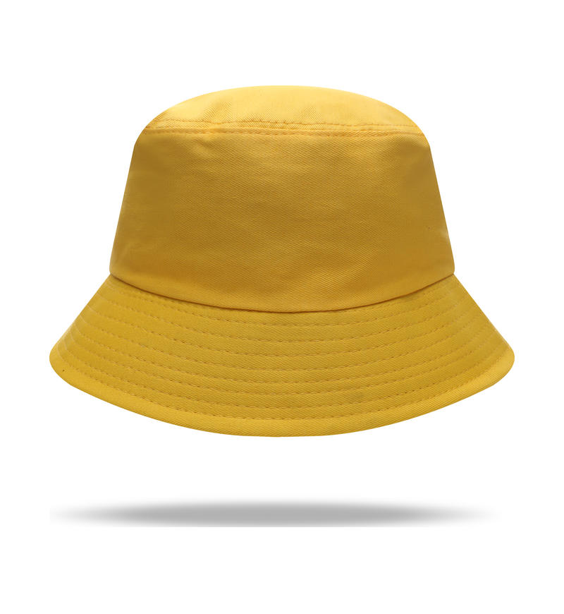 Flat Top Cotton Bucket Hat, Customizable Logo/Text/Image.