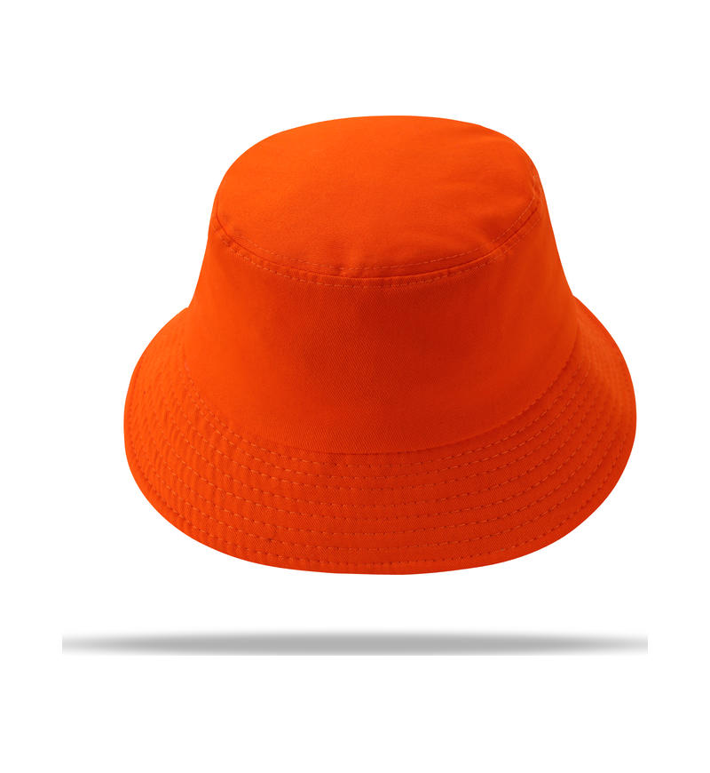 Flat Top Cotton Bucket Hat, Customizable Logo/Text/Image.