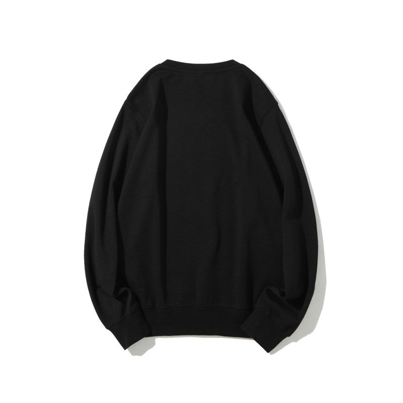 Solid Color Healthy Round Neck Sweater Men and Women Same Style 300g, Customizable Logo/Text/Image.