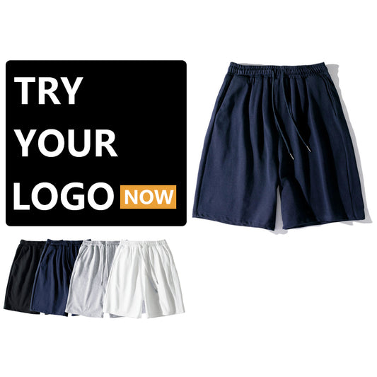 Pure Cotton Terry Shorts For Men and Women, Customizable Logo/Text/Image.