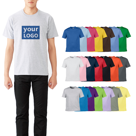 Custom Unisex Cotton T-Shirt, Customizable Logo/Text/Image.