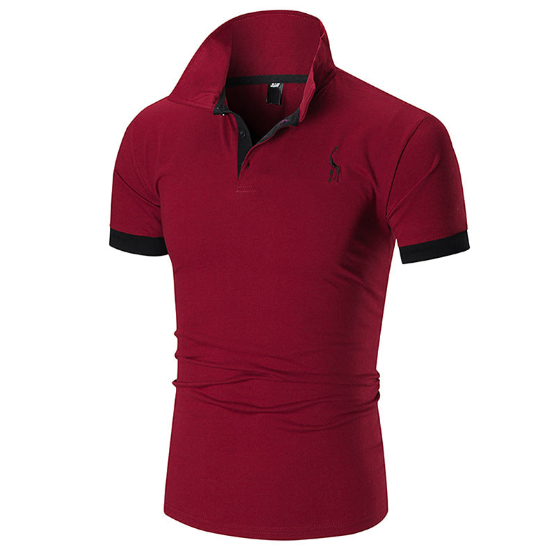 Embroidered Solid Golf Men's Design Polo T-Shirt, Customizable Logo/Text/Image.