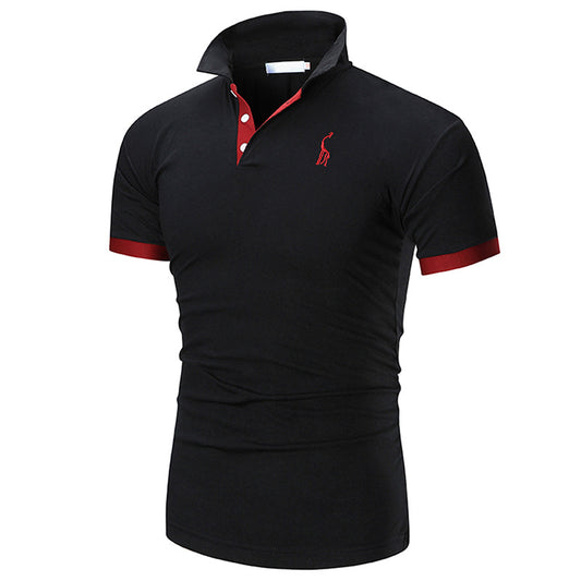 Embroidered Solid Golf Men's Design Polo T-Shirt, Customizable Logo/Text/Image.