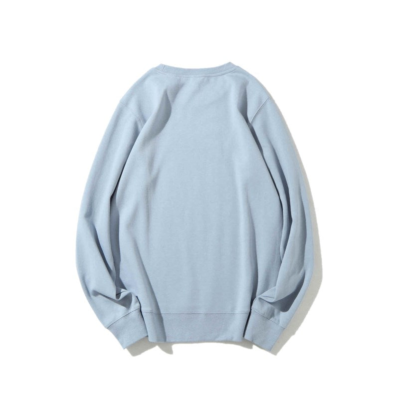 Solid Color Healthy Round Neck Sweater Men and Women Same Style 300g, Customizable Logo/Text/Image.