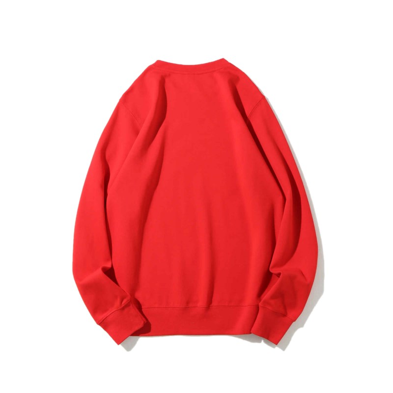 Solid Color Healthy Round Neck Sweater Men and Women Same Style 300g, Customizable Logo/Text/Image.