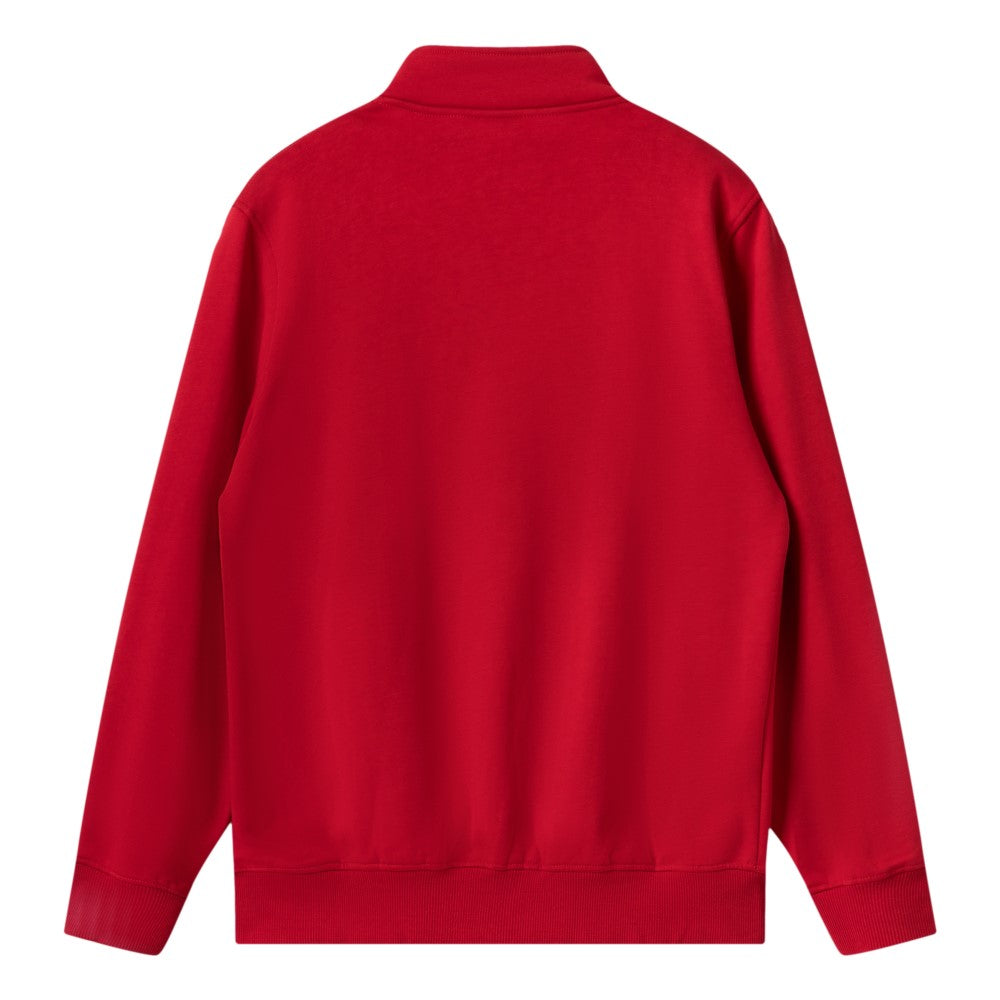 Velvet Zip Collar Sweater Unisex 480g, Customizable Logo/Text/Image.