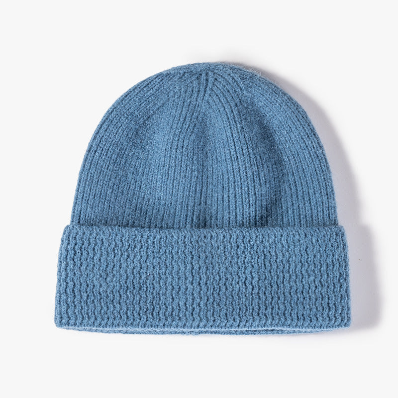 Autumn Winter Solid Color Warm Hat, Customizable Logo/Text/Image.