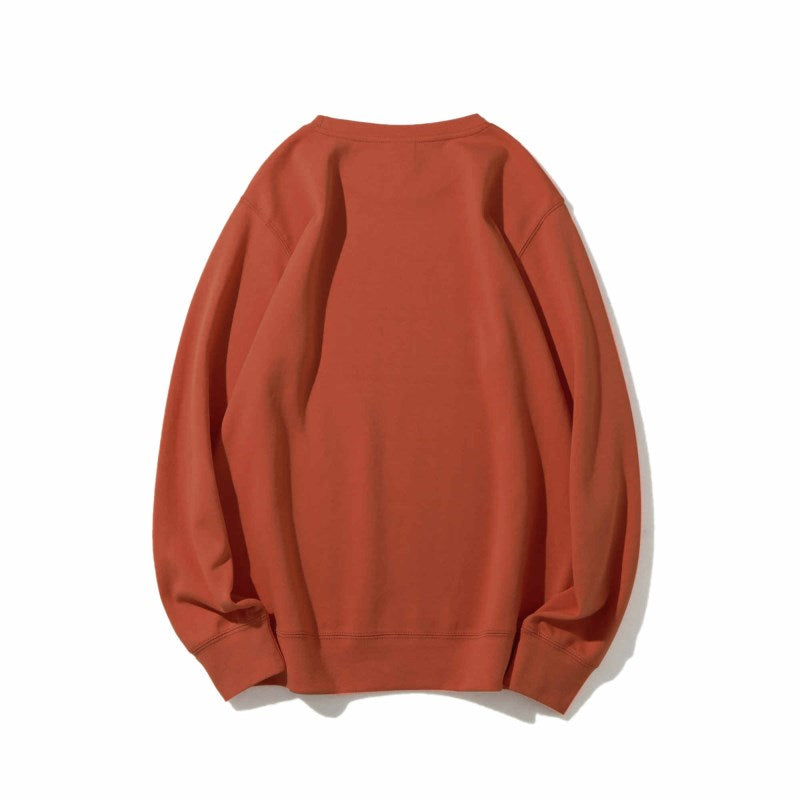 Solid Color Healthy Round Neck Sweater Men and Women Same Style 300g, Customizable Logo/Text/Image.